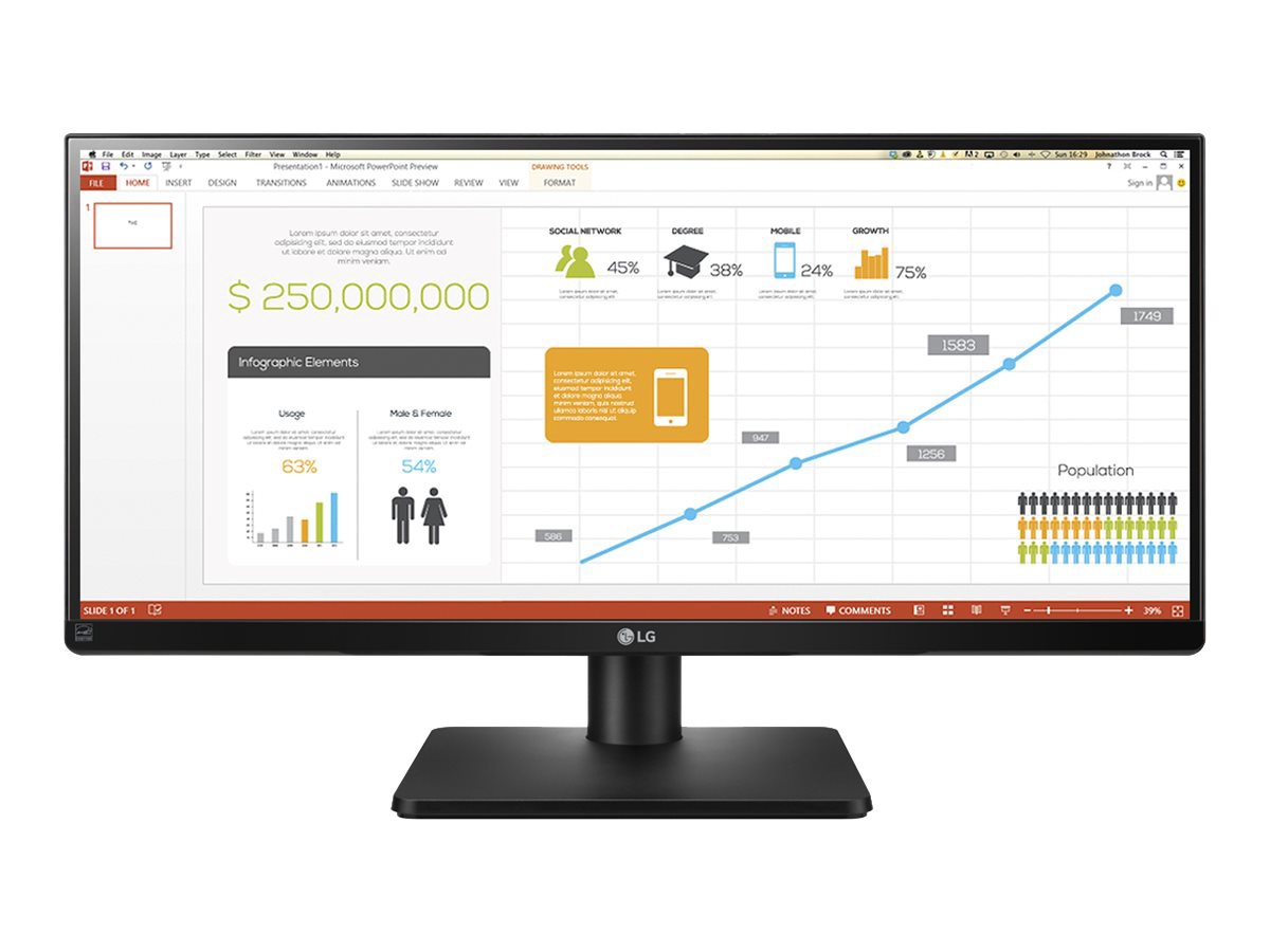 LG 29UB67-B 29" LED-backlit LCD - Black