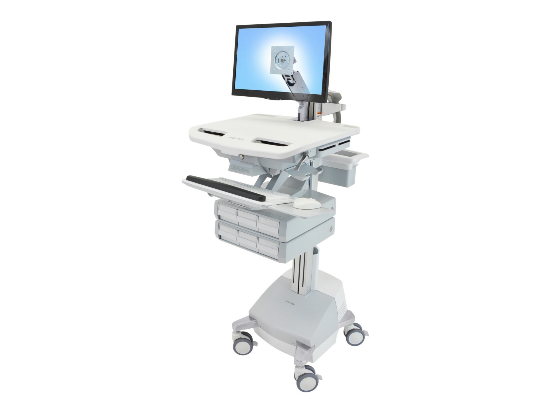 Ergotron StyleView cart - open architecture - for LCD display / keyboard /