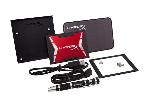HyperX Savage Upgrade Bundle Kit - solid state drive - 120 GB - SATA 6Gb/s