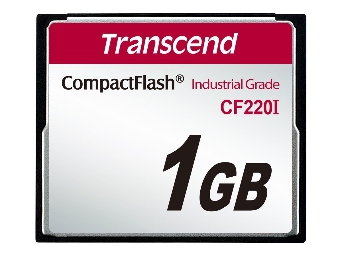 Transcend CF220I Industrial Temp - flash memory card - 1 GB - CompactFlash