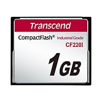 Transcend CF220I Industrial Temp - flash memory card - 1 GB - CompactFlash