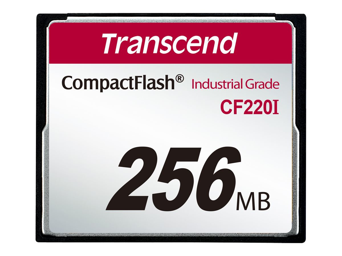 Transcend CF220I Industrial Temp - flash memory card - 256 MB - CompactFlas