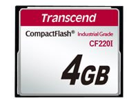 Transcend CF220I Industrial Temp - flash memory card - 4 GB - CompactFlash