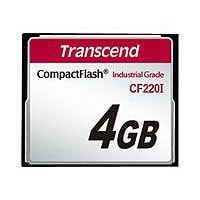 Transcend CF220I Industrial Temp - flash memory card - 4 GB - CompactFlash
