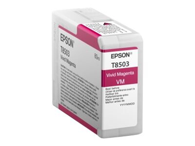 Epson T8503 - vivid magenta - original - ink cartridge