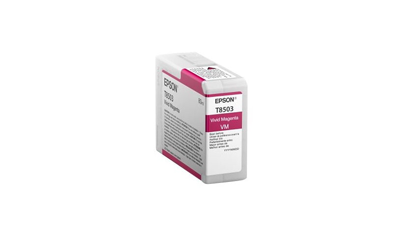 Epson T8503 - vivid magenta - original - ink cartridge