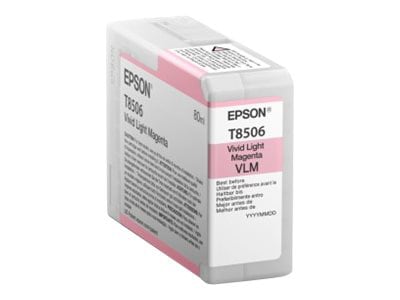 Epson T8506 - vivid light magenta - original - ink cartridge