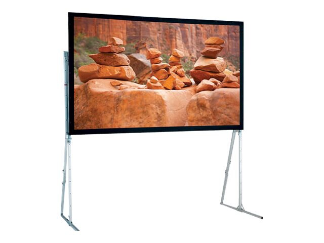 Draper Ultimate Folding Screen HDTV Format - projection screen with heavy duty legs - 161 in ( 161 in )