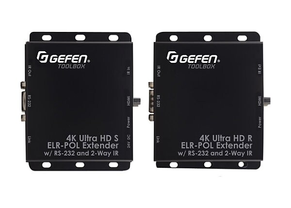 GefenToolBox 4K Ultra HD ELR Extender - video/audio/infrared/serial extender - RS-232, HDMI