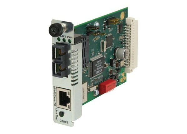 Transition Point System Slide-In-Module Media Converter - fiber media converter - Ethernet, Fast Ethernet