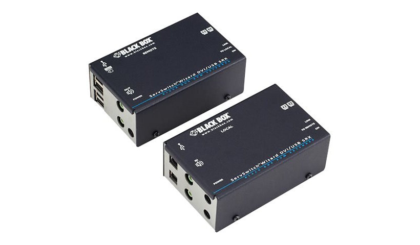 Black Box ServSwitch Wizard SRX DVI-D/USB Extender, Dual-Head - video/audio