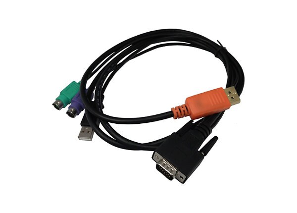 Lantronix keyboard / video / mouse (KVM) cable - 5 ft