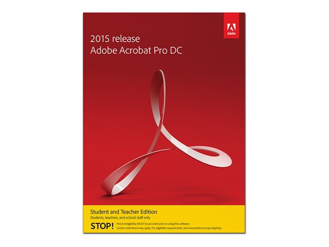 Adobe Acrobat Pro DC 2015 Student and Teacher Edition - box pack