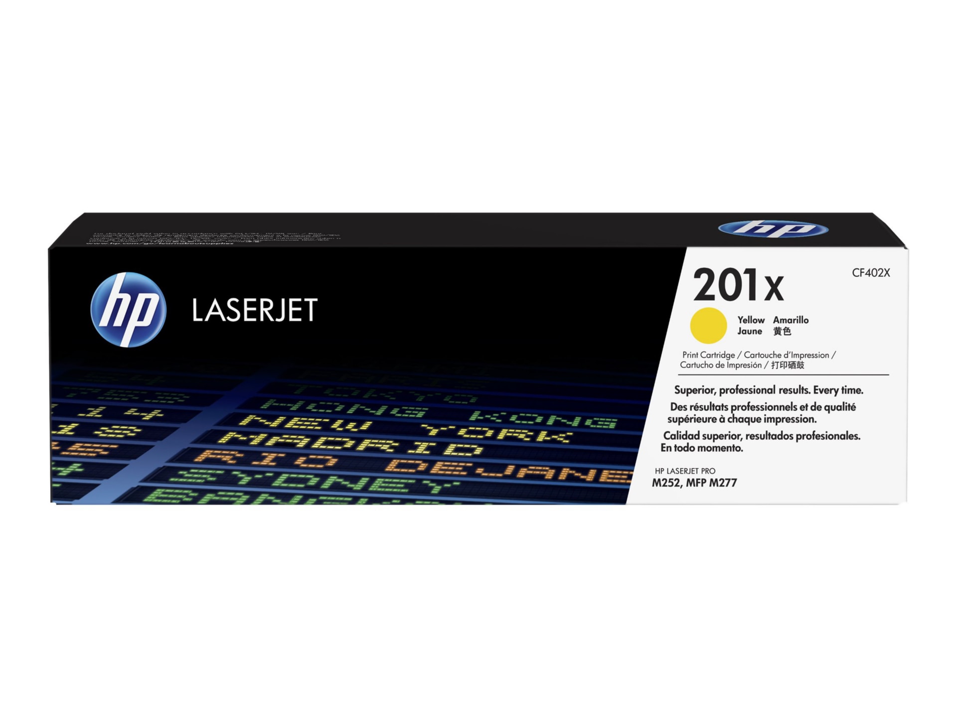 HP 201X (CF402X) Original High Yield Laser Toner Cartridge - Single Pack -