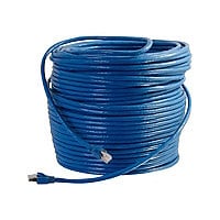 C2G 75ft Cat6 Snagless Solid Shielded Ethernet Cable - Cat6 Network Patch Cable - PoE - Blue