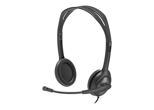 Logitech Stereo H111 - headset - 981-000612 - Wired Headsets