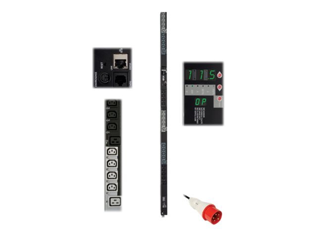 Tripp Lite PDU 3-Phase Switched 200-240V 11.5kW C13 C19 IEC309 20A Red 0U