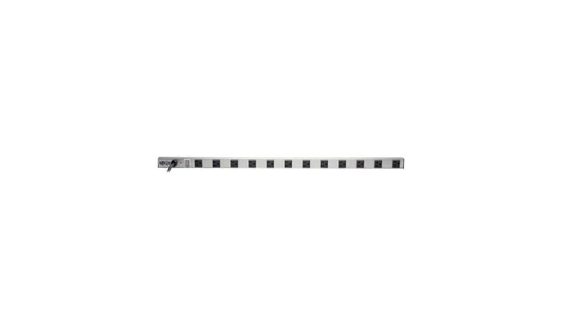 Tripp Lite Power Strip 12-Outlet Vertical 10 5-15R; 2 5-20R 15ft Cord 36in