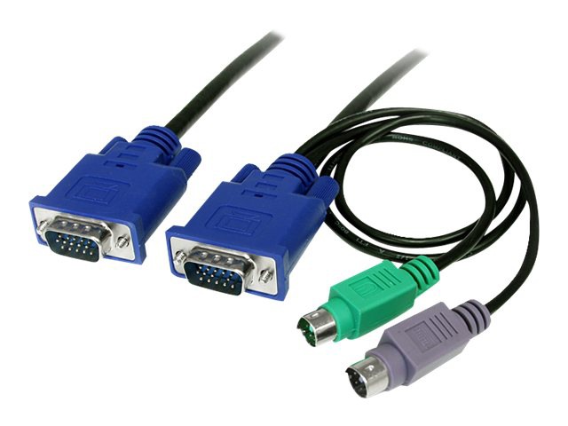 StarTech.com 10 ft Ultra-Thin PS/2 3-in-1 KVM Cable 
