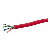 C2G Cat5e Bulk Unshielded (UTP) Network Cable with Stranded Conductors - In-Wall CM-Rated - bulk cable - 1000 ft - red