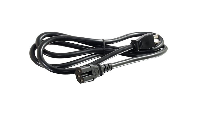 C2G 6ft 14AWG 125 Volt Power Cord (NEMA 5-15P to IEC C15) - power cable - 1