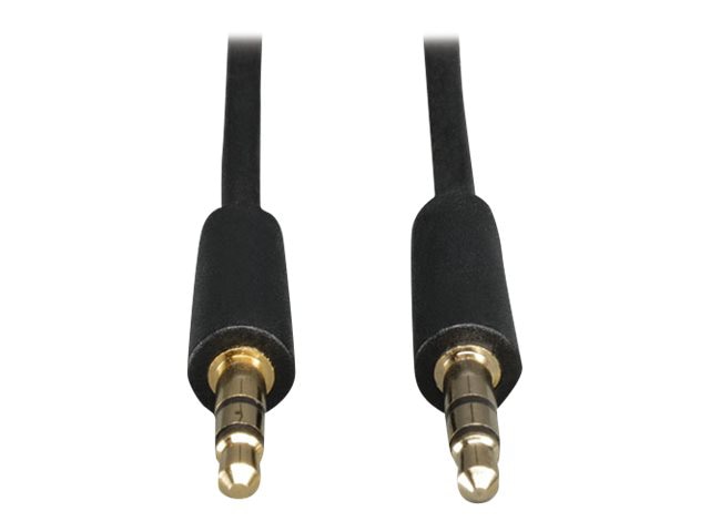 Eaton Tripp Lite Series 3.5mm Mini Stereo Audio Cable for Microphones, Speakers and Headphones (M/M), 3 ft. (0.91 m) -