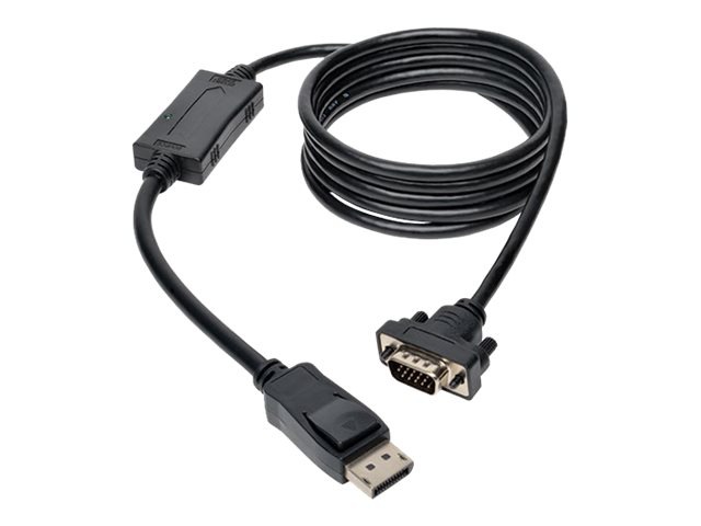 Tripp Lite 10ft DisplayPort to VGA Cable / DP to VGA Adpater Latches to HD15 M/M 10' - display cable - 10 ft