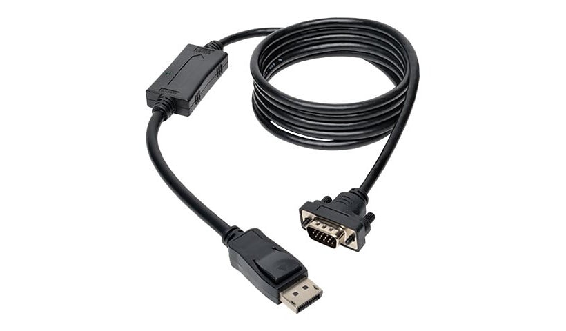 Tripp Lite 10ft DisplayPort to VGA Cable / DP to VGA Adpater Latches to HD15 M/M 10' - display cable - 10 ft