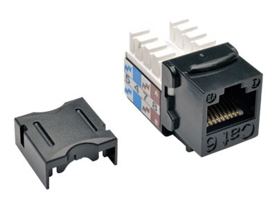 Tripp Lite Cat6/Cat5e 110 Punch Down Keystone Jack - modular insert - TAA Compliant