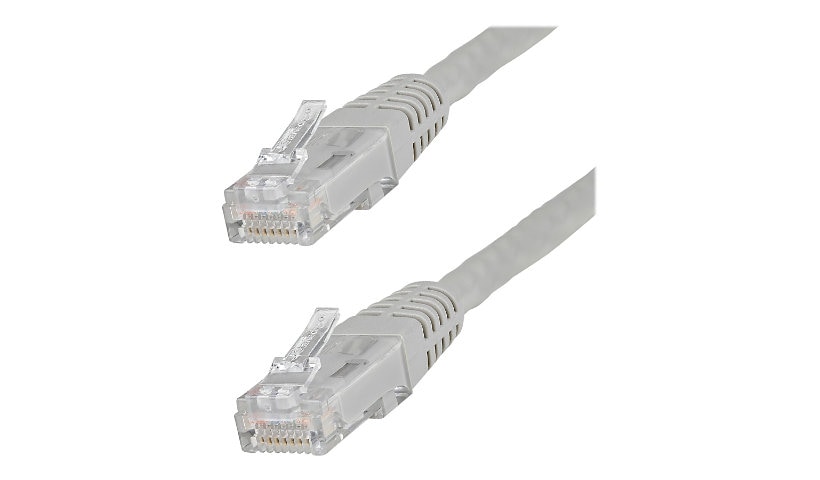 StarTech.com CAT6 Ethernet Cable 25' Gray 650MHz Molded Patch Cord PoE++