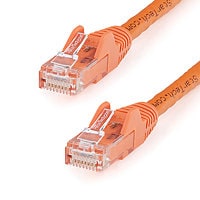 StarTech.com CAT6 Ethernet Cable 10' Orange 650MHz PoE Snagless Patch Cord