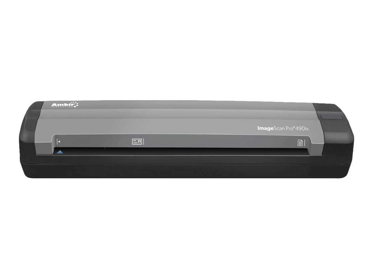 Ambir Imagescan Pro 490ix Sheetfed Scanner Portable Usb 2 0