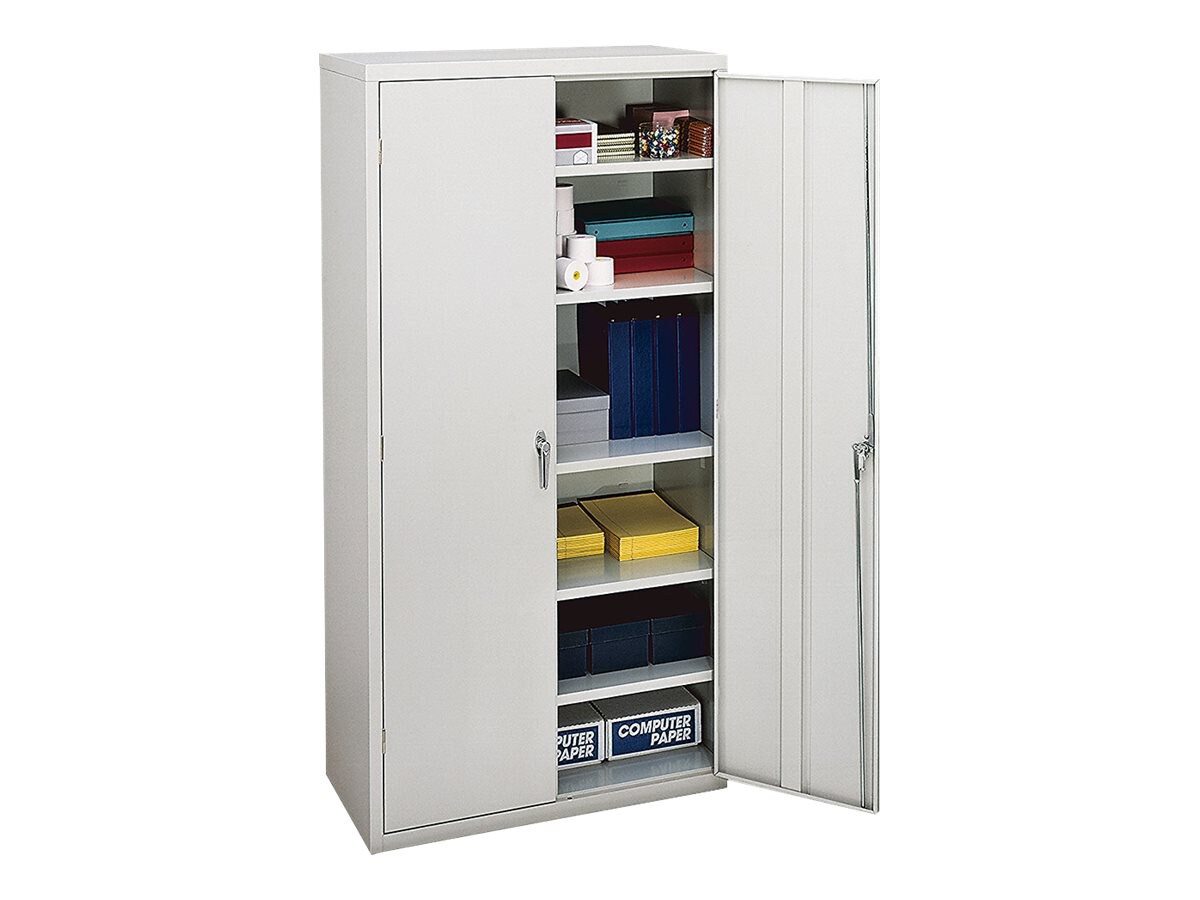 HON Brigade HSC1872 - cupboard - 5 shelves - 2 doors - light gray