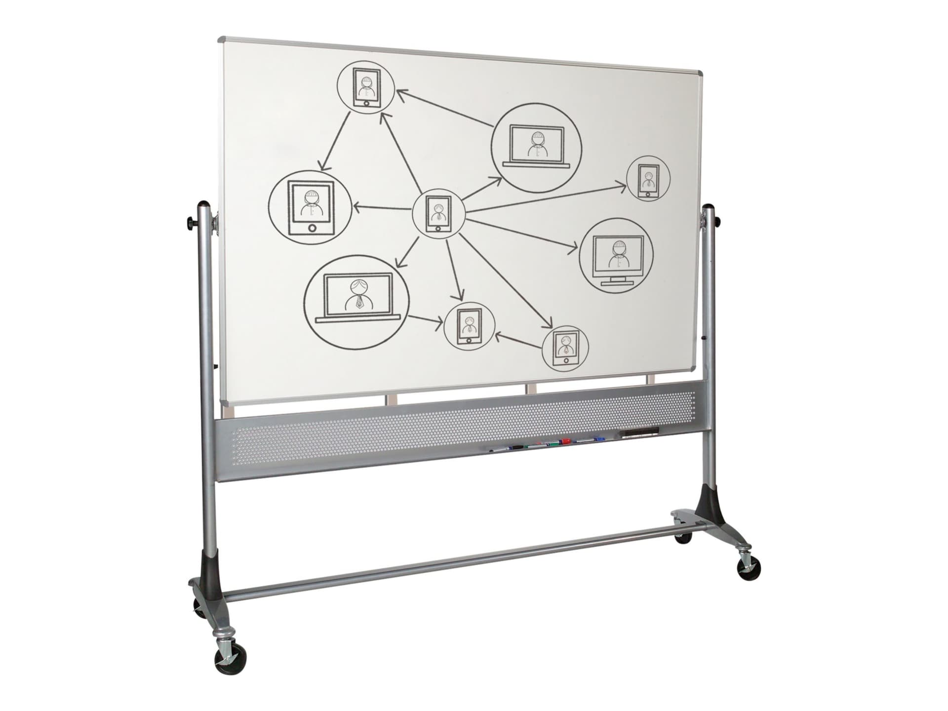 Double Sided (Magnetic) Portable Whiteboard Stand (Black