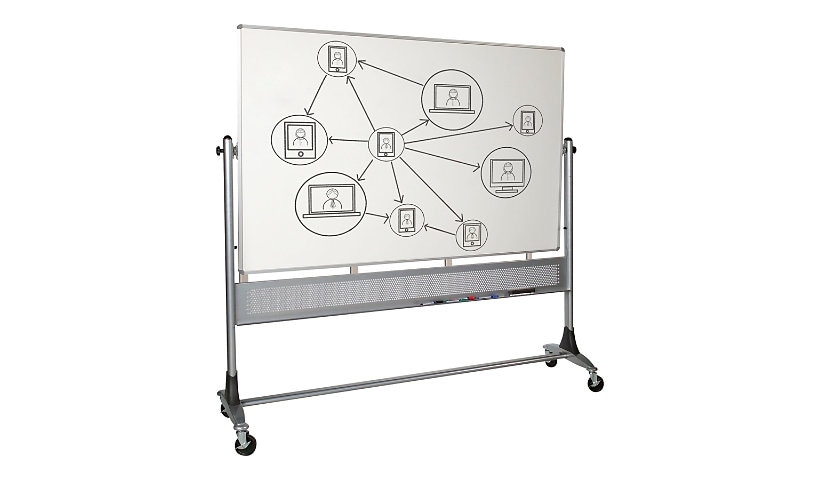 MooreCo Platinum whiteboard - 95.98 in x 48 in - double-sided