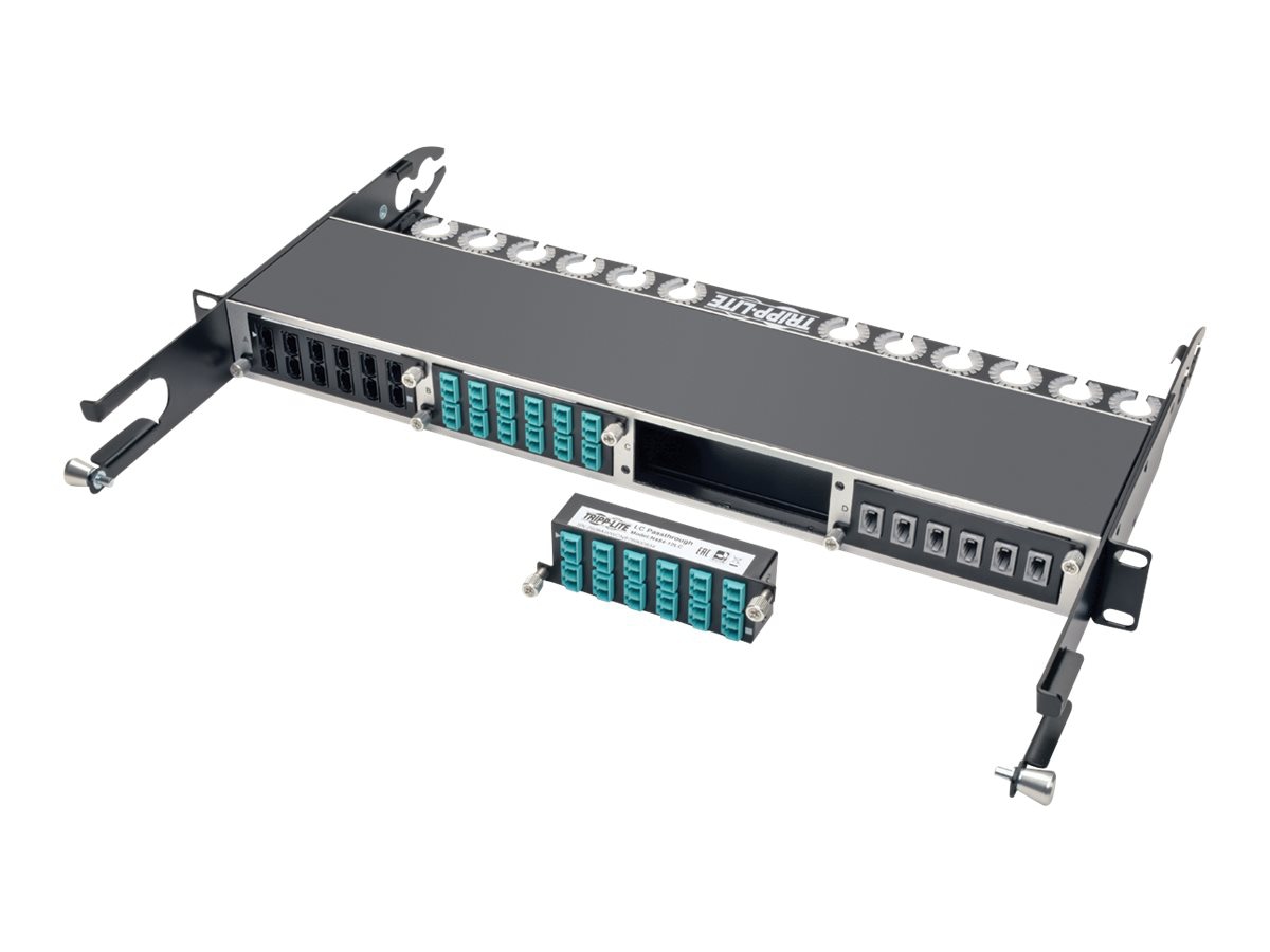 Eaton Tripp Lite Series 10GbE High Density Pass-Through Cassette 12 LC Duplex Connection - fiber optic cassette