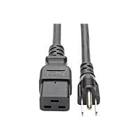 Tripp Lite Heavy Duty Power Adapter Cord 15A 14AWG C19 to 5-15P 8' 8ft