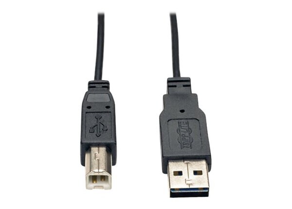 Tripp Lite USB 2.0 Hi-Speed Super Slim Universal Reversible Cable M/M 6ft
