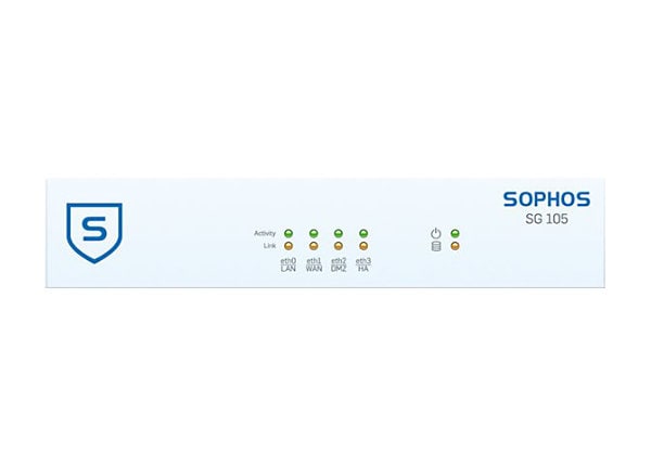 Sophos SG 105w - security appliance - with 3 years TotalProtect