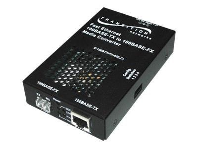 Transition Networks Stand-Alone - fiber media converter - 100Mb LAN