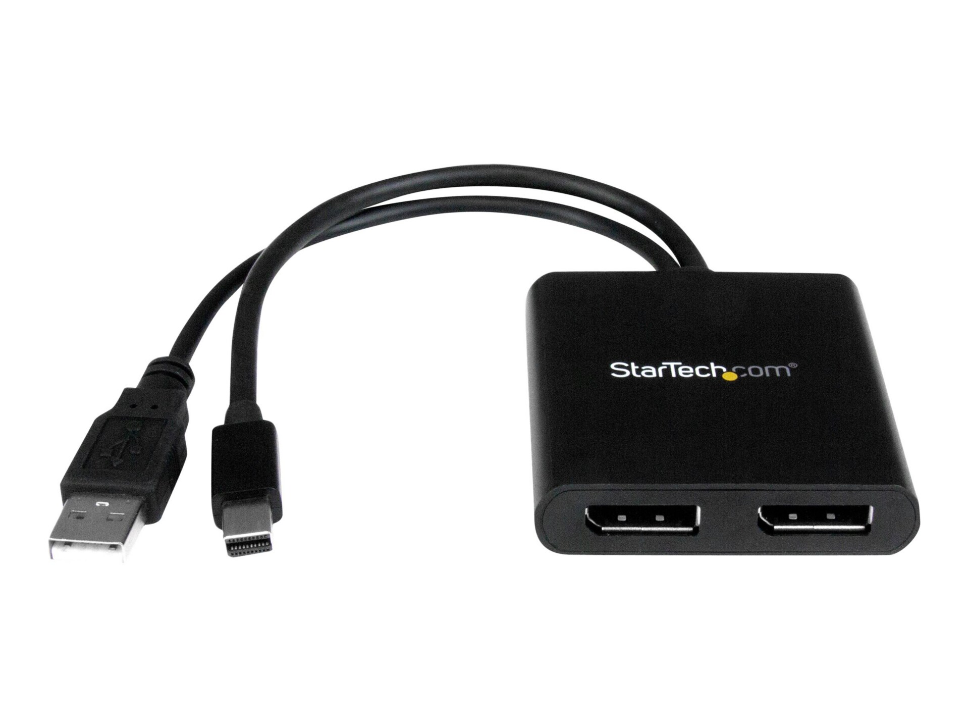 StarTech.com 2-Port Multi Monitor Adapter - Mini DP to DP MST Hub - Dual 4K