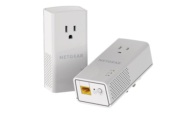 NETGEAR Powerline 1200 + Extra Outlet (PLP1200-100PAS)