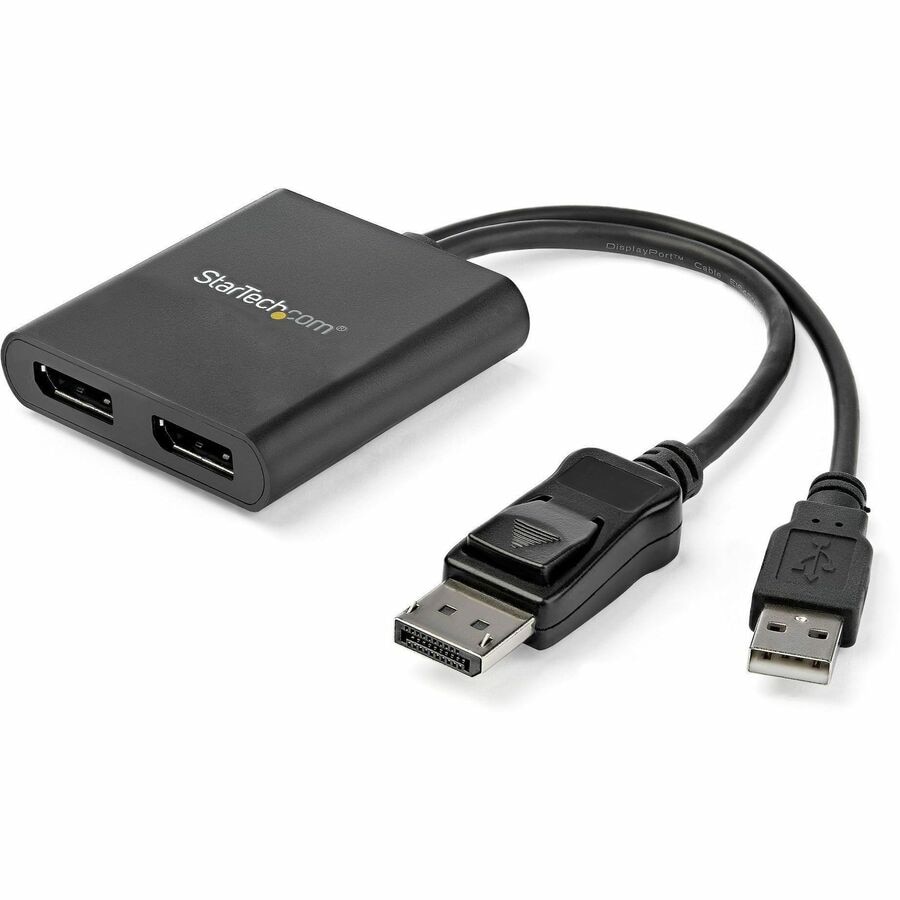 StarTech.com Dual-Monitor DisplayPort 1.2 Splitter, DisplayPort to 2x DP  Multi-Monitor Adapter, Dual 4K 30Hz Computer