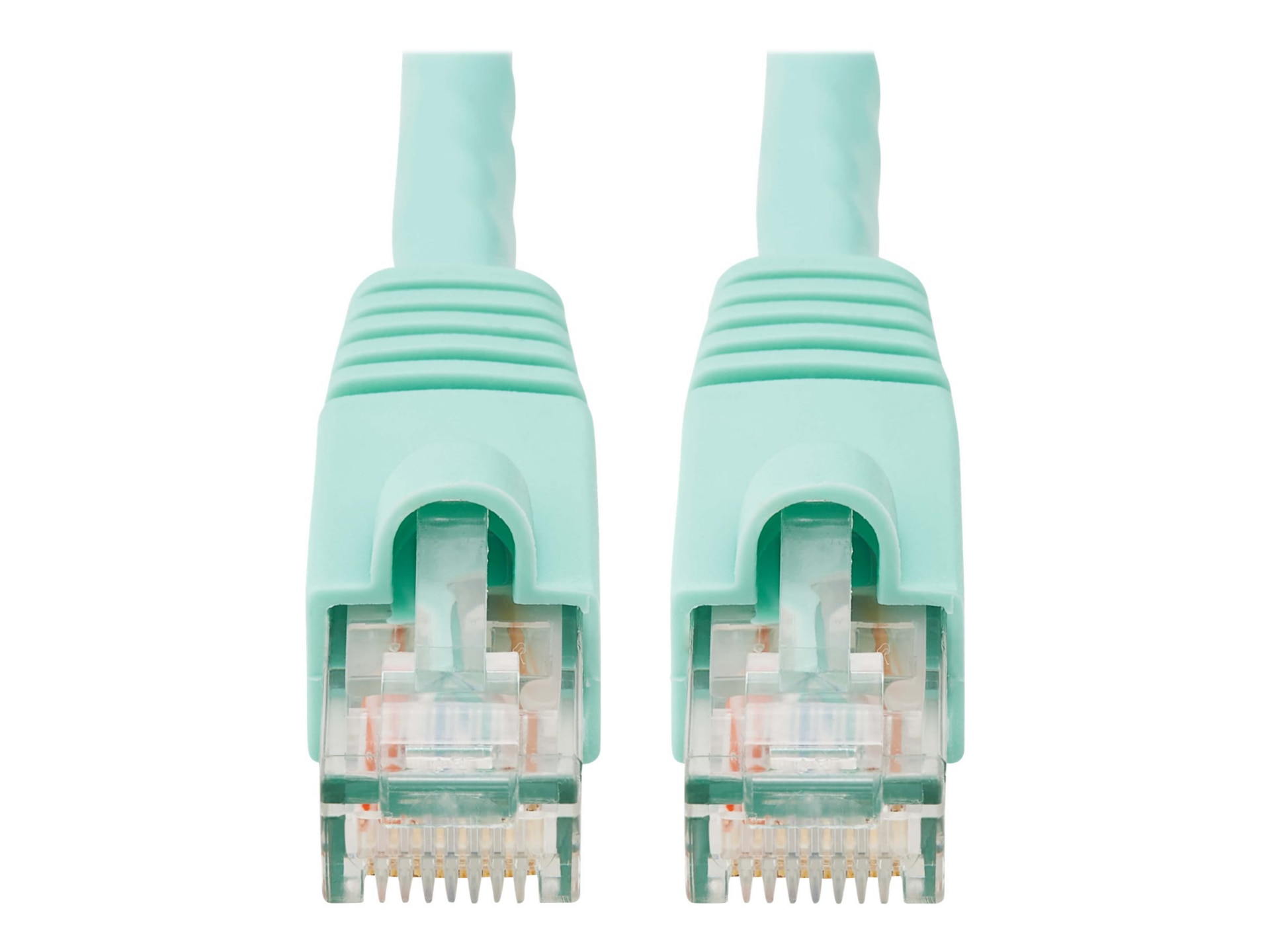Eaton Tripp Lite Series Cat6a 10G Snagless UTP Ethernet Cable (RJ45 M/M), Aqua, 3 ft. (0.91 m) - patch cable - 3 ft -