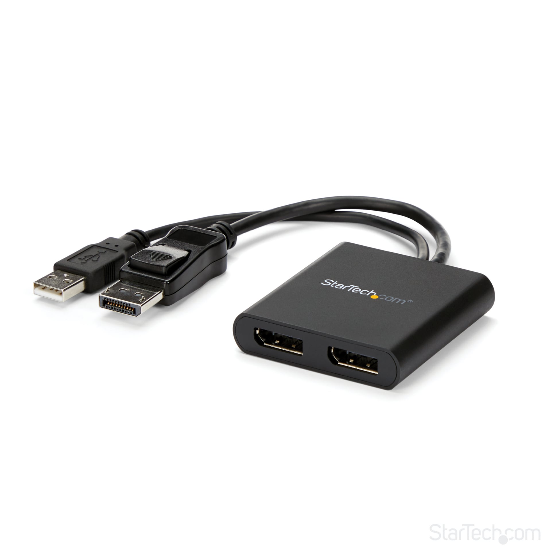 StarTech.com DP to Dual HDMI MST HUB - Dual HDMI 4K 60Hz - DisplayPort Multi  Monitor Adapter with 1ft / 30cm cable - DP 1.4 Multi Stream Transport Hub,  DSC