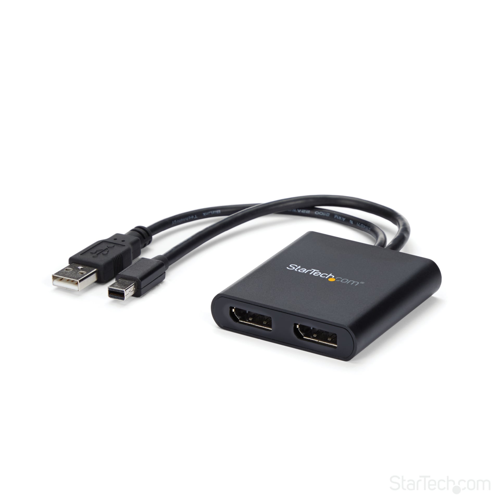 StarTech.com 2-Port Multi Monitor Adapter - Mini DP to DP MST Hub - Dual 4K