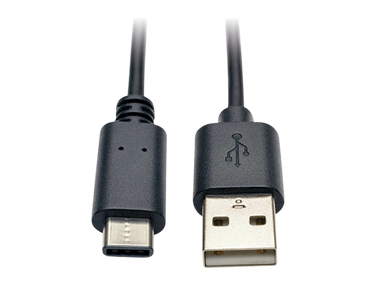 DELTACO USB 2.0 cable, USB-A - USB-C male, LSZH, 3m. - Black