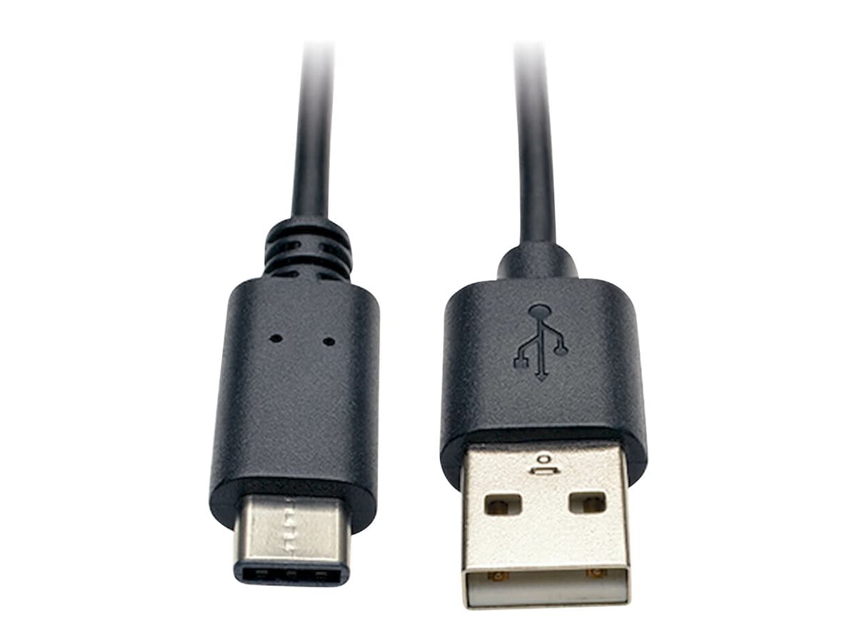 Tripp Lite 3ft USB 2.0 Hi-Speed Cable A Male to USB Type-C USB-C Male 3'