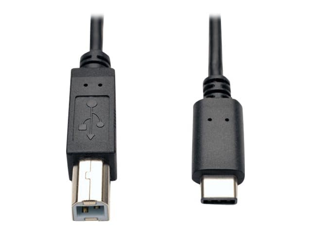 Type A and Type B USB cable