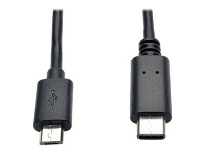Tripp Lite 6ft USB 2.0 Hi-Speed Cable Micro-B to USB Type-C USB-C M/M 6'